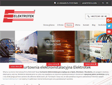 Tablet Screenshot of elektrotek.pl
